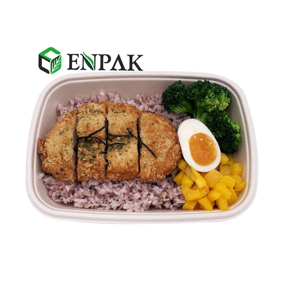 Microwave Safe Compostable Sugarcane Food Packaging Boxes