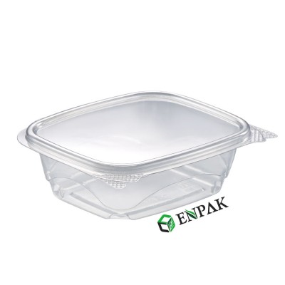 Wholesale 12oz clear plastic blister salad box with lid